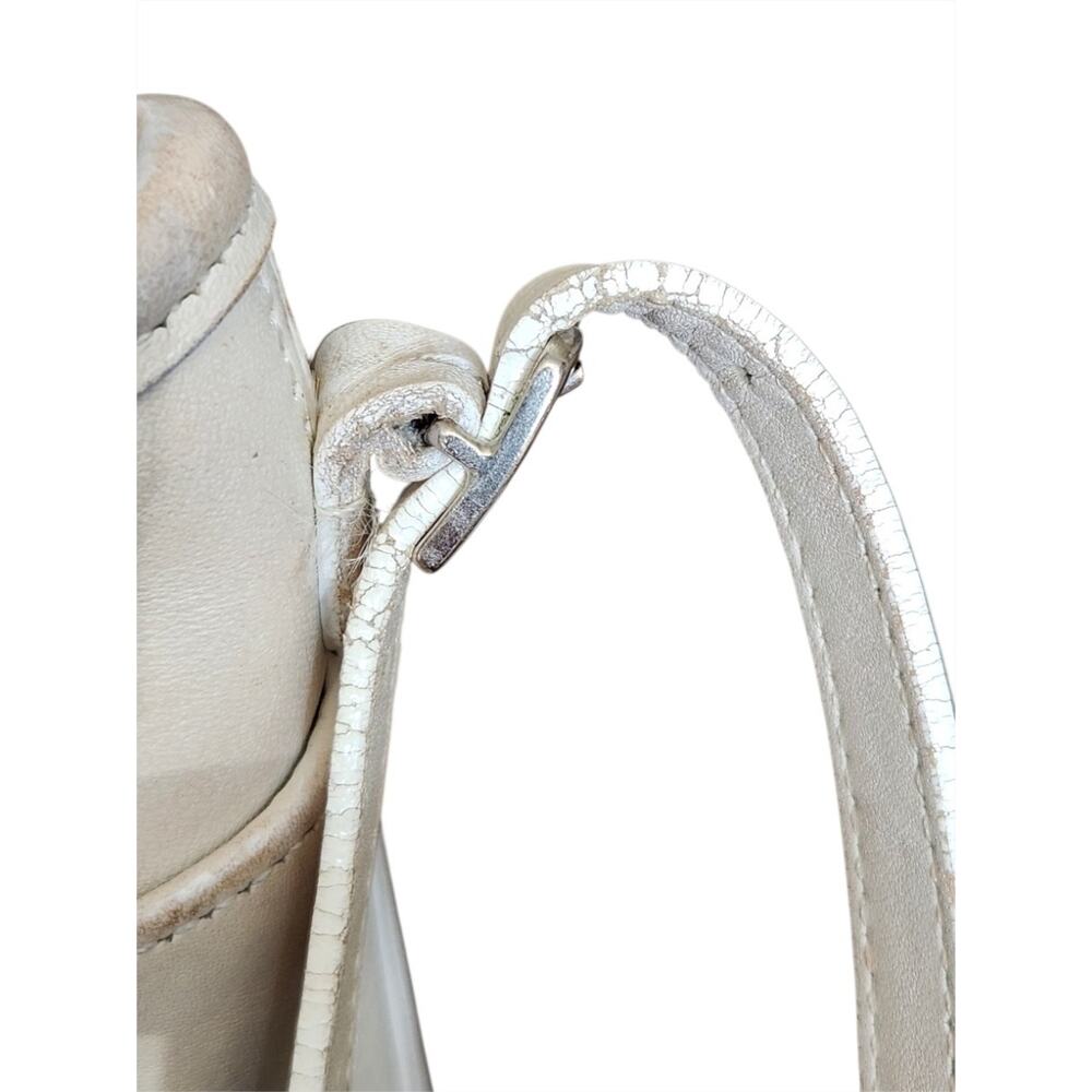Vintage Coach Leather Mambo Hobo Shoulder Crossbody Bag Authentic White 9062 - Picture 9 of 16